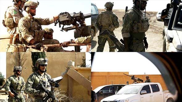 USA-kommando upprättar militärbas på syriskt territorium och hissar sin flagga