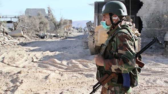 Terroristerna i Aleppo skjuter klorgas från bostadsområden i Aleppo mot den syriska armén