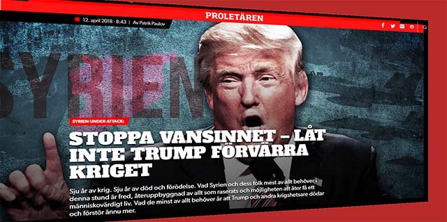 Syrien under attack: Stoppa vansinnet – låt inte Trump förvärra kriget
