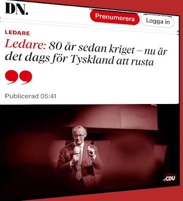 DN vill återupprusta Tyskland för krig!