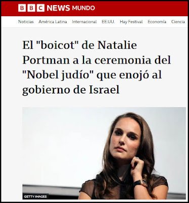Folkmordet fick Natalie Portman att vägra ta emot en miljon dollar för Genesispriset