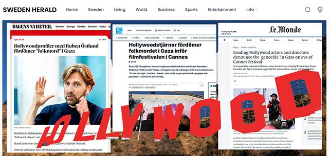 Tolv (12) dagar kvar till ”GALA FÖR GAZAS BARN” och nu ryter Hollywood till mot folkmördaren Netanyahu