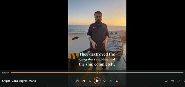 V:s ledning utpressar Lorena Delgado medan Netanyahu bombarderar Ship to Gaza som är manöverodugligt och vägras angöra Malta!