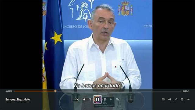 Spanien: NEJ till 5 %! Bryt med NATO! UT MED NATO-BASERNA!