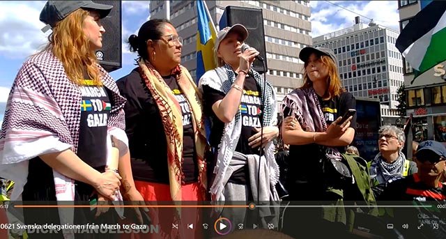 Svenska delegationen från ”MARCH TO GAZA” nådde inte fram, men ger inte upp
