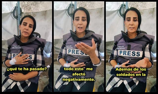 Palestinsk journalist svimmar av hunger i direktsändning