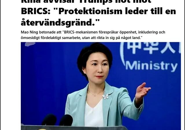 BRICS, militarism och organiserad brottslighet mot folkens utveckling