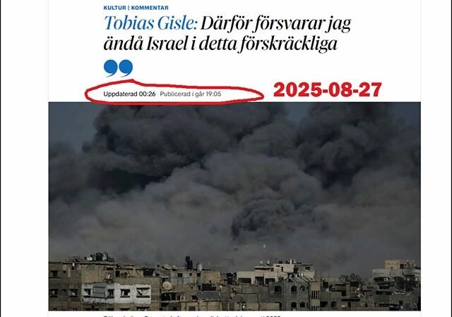 Den svenske ”Israelkritikern” som blev en fullblodsionist