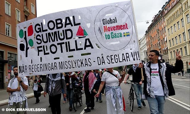 Sio-naziregimen i Tel Aviv hotar solidaritetsvännerna med fängelse om de seglar till Gaza!