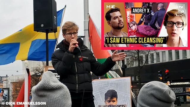 En antisionistisk rysk-israelisk jude på Odenplan: ”ISRAEL är en del i USA-imperialismens system”