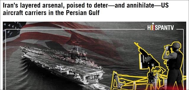 USA:s krigshot mot Iran [10]: Khamenei till USA: “Farligare än ett hangarfartyg är vapnet som sänker det”