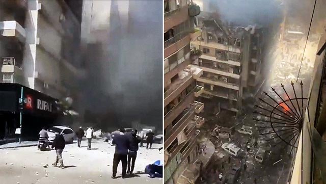Den sionistiska mordmaskinen bryter vapenvilan och dödar ”hundratals libaneser” i flera bombvågor