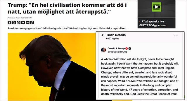 En psykopat går lös, Donald Trump