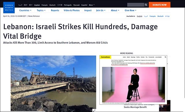 Israels blodbad i Libanon och en ”livsnjutare” på SvT